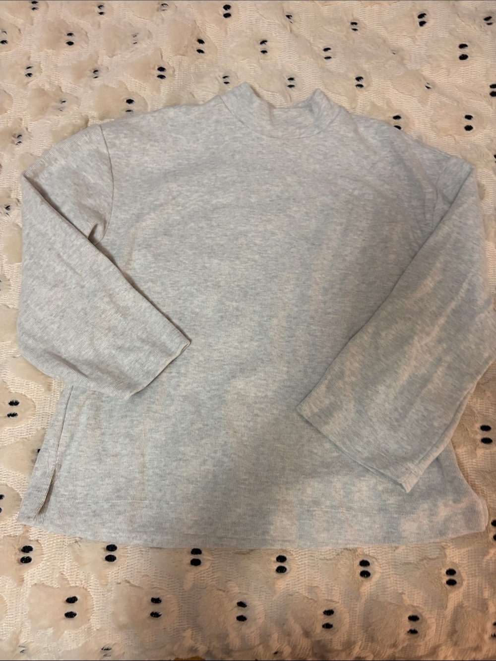 Women’s Light Gray Mockneck Sweater